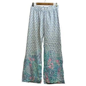 Lilly Pulitzer Bal Harbour Palazzo Pants Sea La Vie Coral Reef Print Small Beach